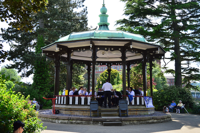 band playing at Matlock Park